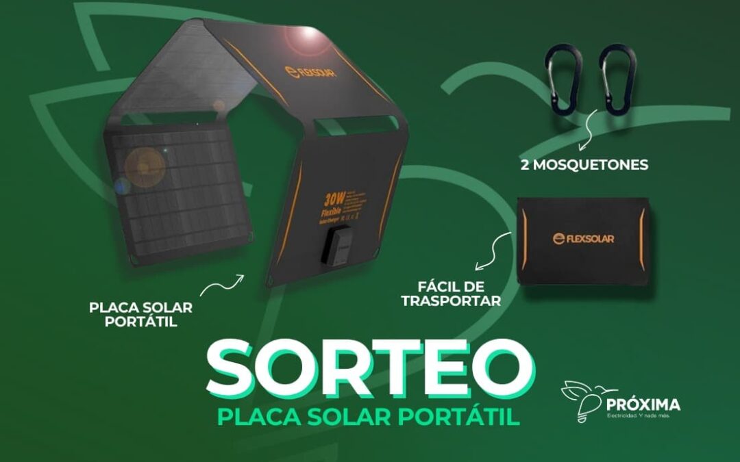 Bases del sorteo “gana un cargador portátil solar” de Próxima Energía