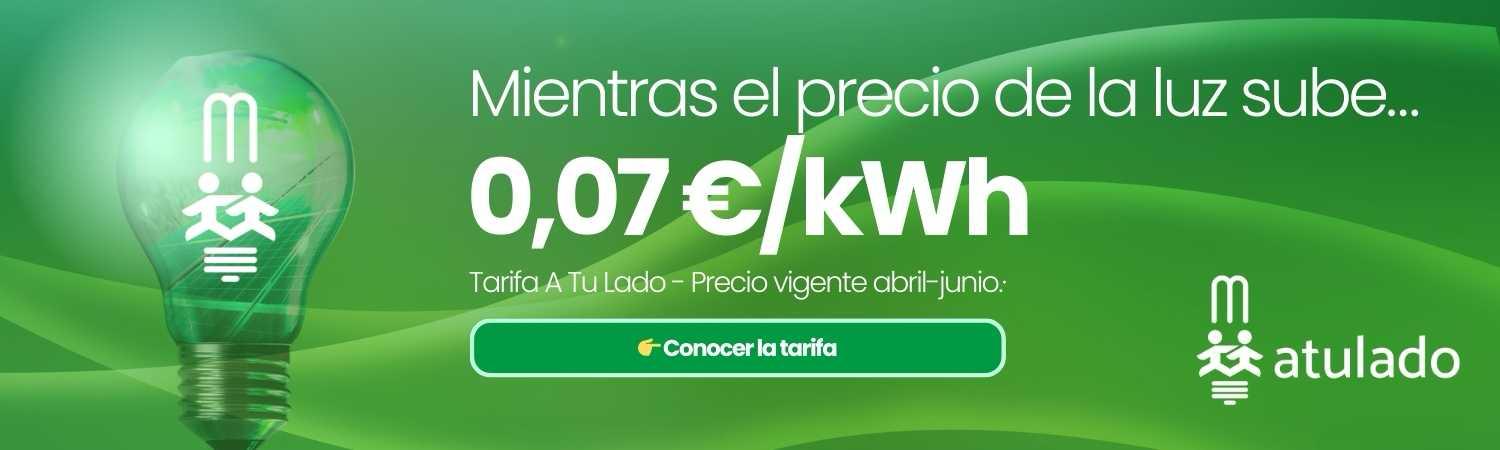 Tarifa de luz atulado